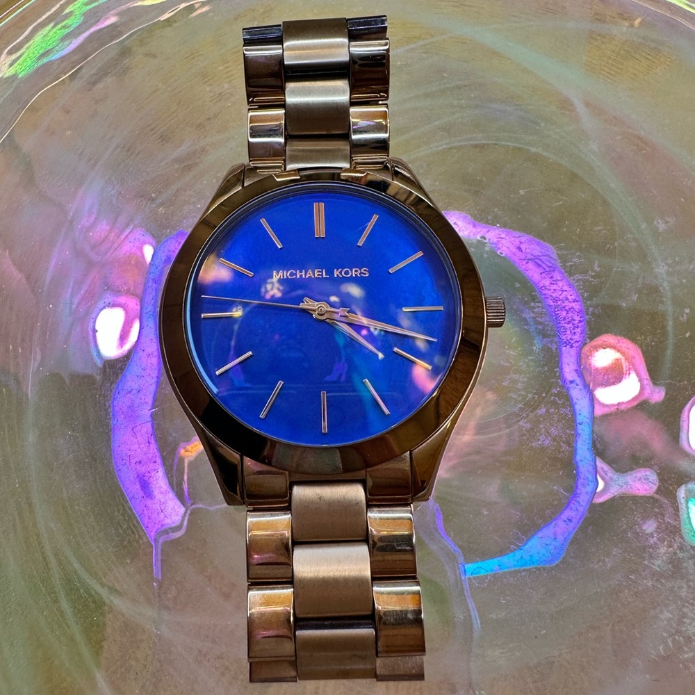 Michael Kors Women's Slim Runway Rose Gold Watch MK3494